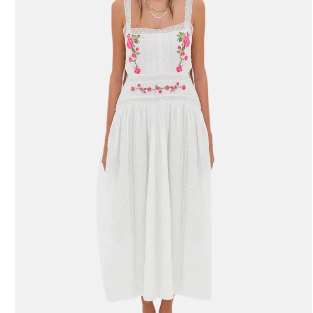 Love & Lemons - White Textured Dress